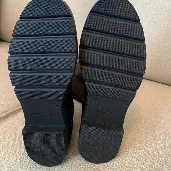 NWOB NINE WEST TREAD OVER THE KNEE LEATHER LUG SOLE BOOTS - Picture 6 of 8